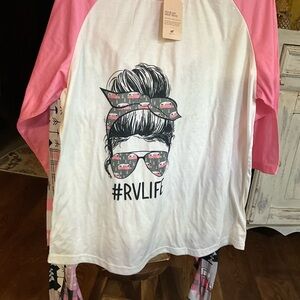 Easy Bears 2XL RV Life Pajama set - new with defects